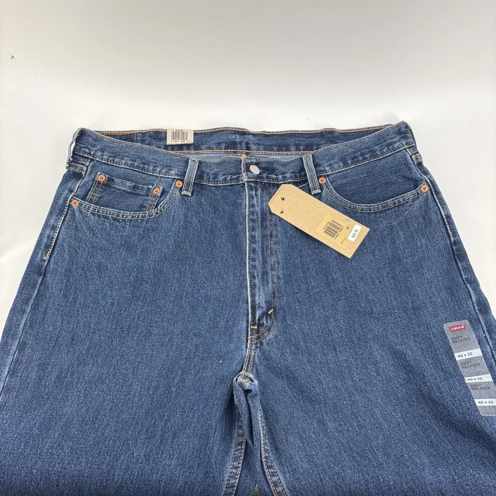 NEW Levis 550 Jeans Mens 40x32 Medium Wash Denim Relaxed Tapered Blue